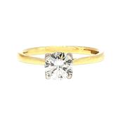 0.70ct D SI1 Brilliant Cut Natural Diamond Solitaire in 18ct White Gold image