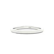 Ladies 2mm Classic Wedding Ring in 18ct White Gold - P