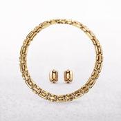 Boucheron Demi Parure of Necklace &amp; Earrings 18ct Yellow Gold image