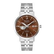 Bulova Gents Aerojet Automatic Brown Dial on Stainless Steel Bracelet image
