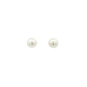 Cultured Pearl Earrings in 9ct White Gold image