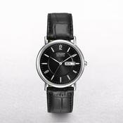 Gents Citizen Eco-Drive Date &amp; Day Dial On A Leather Strap image