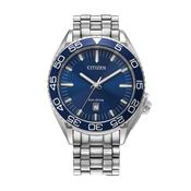 Gents Citizen Eco-Drive Sports With Blue Bezel image