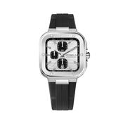 Herbelin Gents Cap Camarat Panda Chronograph on Black Rubber Strap image