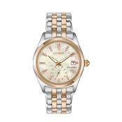 Ladies Citizen Two Tone Eco-Drive Watch With a Sub-Sweep Second Hand image
