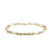 Oval Belcher Link Bracelet in 9ct Yellow Gold image