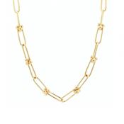 Small Industrial Link Necklace in 9ct Gold image