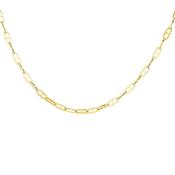 Small Square Rambo Link 18 Inch Chain in 9ct Gold