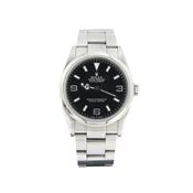 2004 Gents 39mm Rolex Explorer Black Dial on Oyster Bracelet in Stainless Steel image