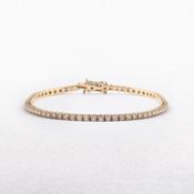2.44ct FVS Natural Diamond Line Bracelet 18ct Rose Gold image