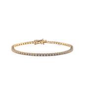 2.44ct Fvs Natural Diamond Line Bracelet In 18ct Rose Gold image