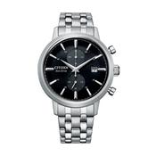 Gents Citizen Eco-Drive Corso Twin Eye Black Dial on Stainless Steel Bracelet image
