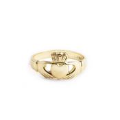 Traditional 10ct Yellow Gold Ladies Claddagh Ring image