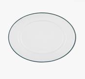 Platter - white &amp;amp; green