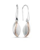 Brushed Silver &amp; Rose Gold Drops image