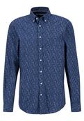Premium Flannel Print Shirt - Blue - L image