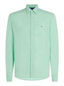 Pigment Dyed Linen Shirt - Green - 2XL image