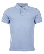 Tartan Pique Polo Shirt - Lt Blue - M image