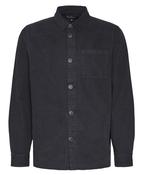 Regular Washed Overshirt - Navy - S
