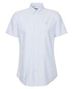 Striped Oxtown Short Sleeve Tailored Shirt - Blue - M image
