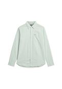 Cotton Long Sleeve Oxford Shirt - Green - L image