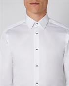 Ashton Slim Double Cuff Shirt - White - 39 image