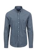 Seasonal Blue Print Button Down Shirt - Teal - M image