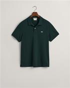 Regular Shield Pique Polo Shirt - Green - M image