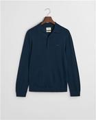 Extrafine Merino Wool Polo - Navy - M image
