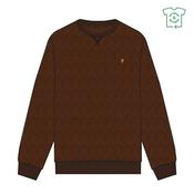 Tim Organic Crew Sweatshirt - Brown - S image
