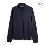 Jim Organic Cotton 1/4 Zip Sweatshirt - Navy - S image