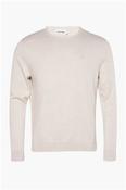 Two Tone Crew Neck Sweater - Beige - M image
