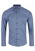 Button Down Satin Print Shirt - Print - XL image