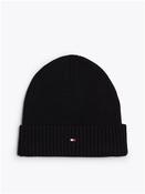 Flag Beanie with Cashmere - Black - One image