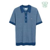 Sandford Knit Polo Shirt - Blue - L image