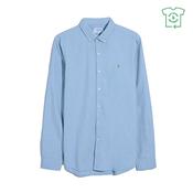 Steen Slim Fit Brushed Organic Cotton Shirt - Blue - L