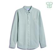 Brewer Slim Fit Organic Cotton Oxford Shirt - Grove Green - XS