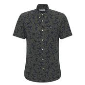 Sidmouth Printed S/S Tailored Fit Shirt - Navy - M image