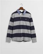 Chambray Stripe Heavy Rugger - Grey - M