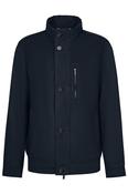 Mens Suede Blouson Jacket - Navy - 40R image