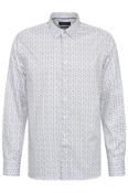 Casual Satin Look Cotton Shirt - White - M image