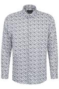 Casual Floral Print Shirt - Navy - L image