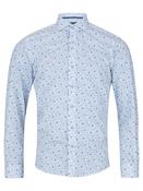 Frank Tapered Print Shirt - Blue - 16 image