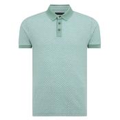 Tapered Fit Cotton-Blend Polo Shirt - Green - M image