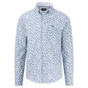 Premium Flower Prints Button Down Shirt - Navy - L image