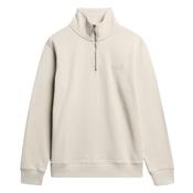 Essential Logo Henley Half Zip Sweatshirt - Beige - M image
