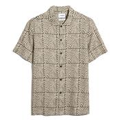 Cadmun Short Sleeve Fern Print Shirt - Green - XS image