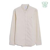 Brewer Slim Fit Organic Cotton Oxford Shirt - Beige - XS image