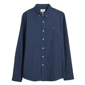 Brewer Slim Fit Organic Cotton Oxford Shirt - Sigil Blue - XS image