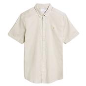 Brewer Short Sleeve Oxford Shirt - Beige - S image